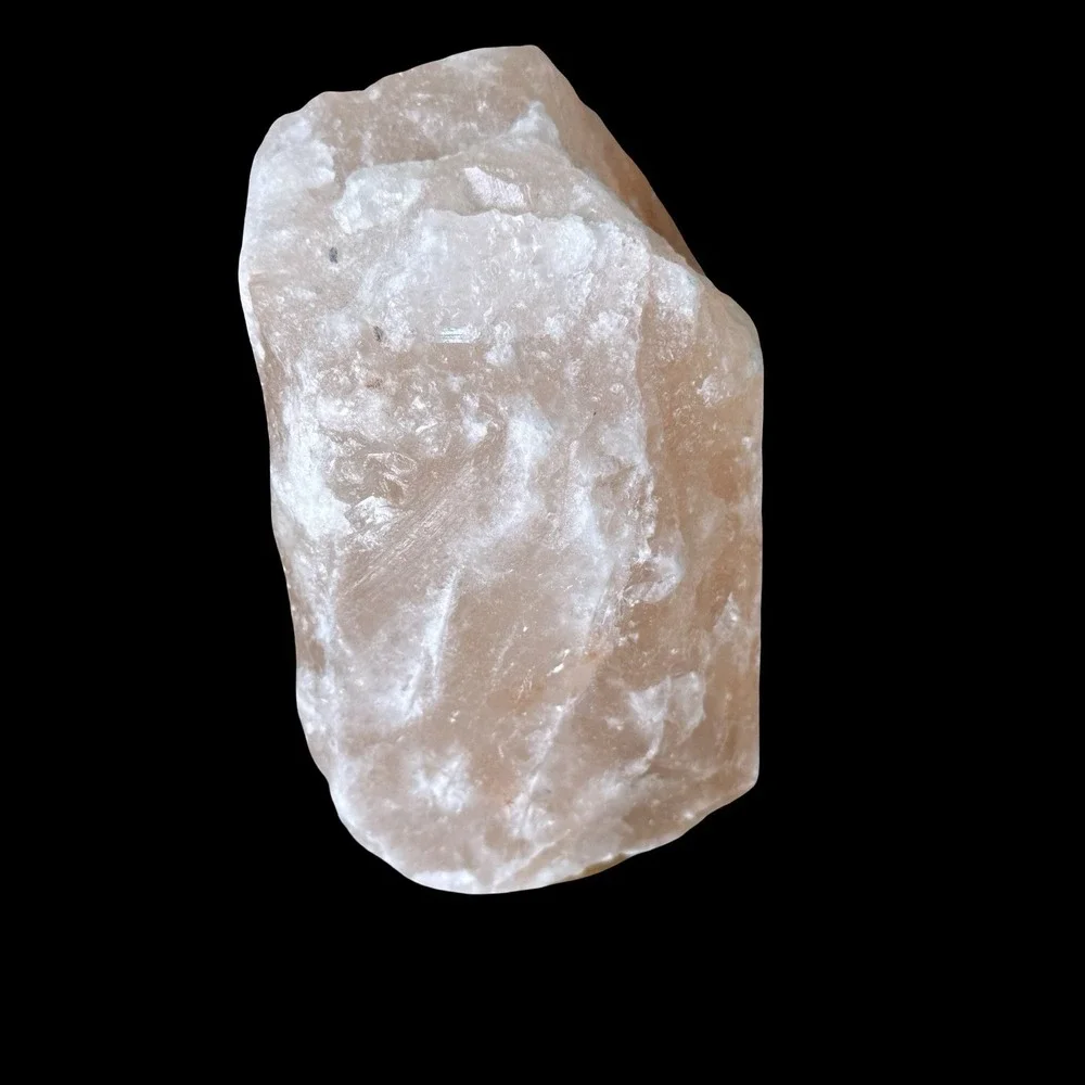 Himalayan Pink Salt Crystal Lamp, Corded‎ Plug-In Table Lamp w/ Switch 7.25